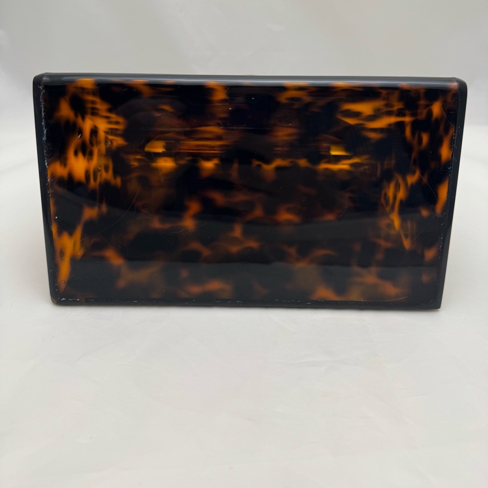 ✨ Rare Anthropologie Rae of Light Top Handle Acrylic Bag Tortoise Shell Purse - Picture 5 of 17